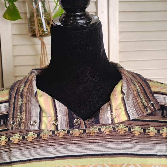 Woolrich Women's Multicolor Aztec Striped Hoodie - Picture 6 of 8